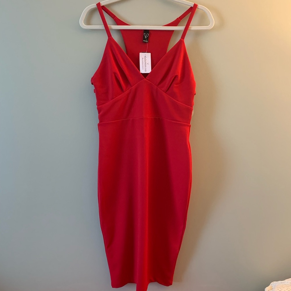 Women’s Windsor Red Midi Strappy Dress